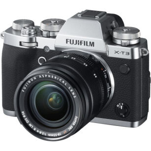 Fujifilm X-T3 + XF 18-55mm srebrny 
