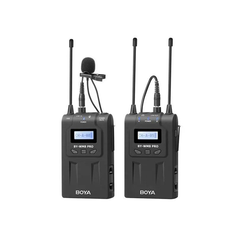 BOYA BY-WM8 Pro-K1 zestaw bezprzewodowy mikrofonowy odbiornik + nadajnik