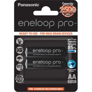 Panasonic akumulatory Eneloop Pro R6 AA 2500 mAh - 2 sztuki