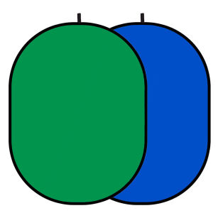 GlareOne Blenda Tło 2 w 1 zielono niebieska, 150 x 200 cm