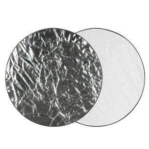 GlareOne Blenda 2w1 srebrno biała, 110cm