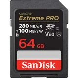 Karta Sandisk Extreme PRO SDXC 64GB - 280/100 MB/s V60 UHS-II