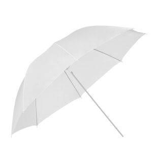 GlareOne Parasolka transparentna, biała, 100cm